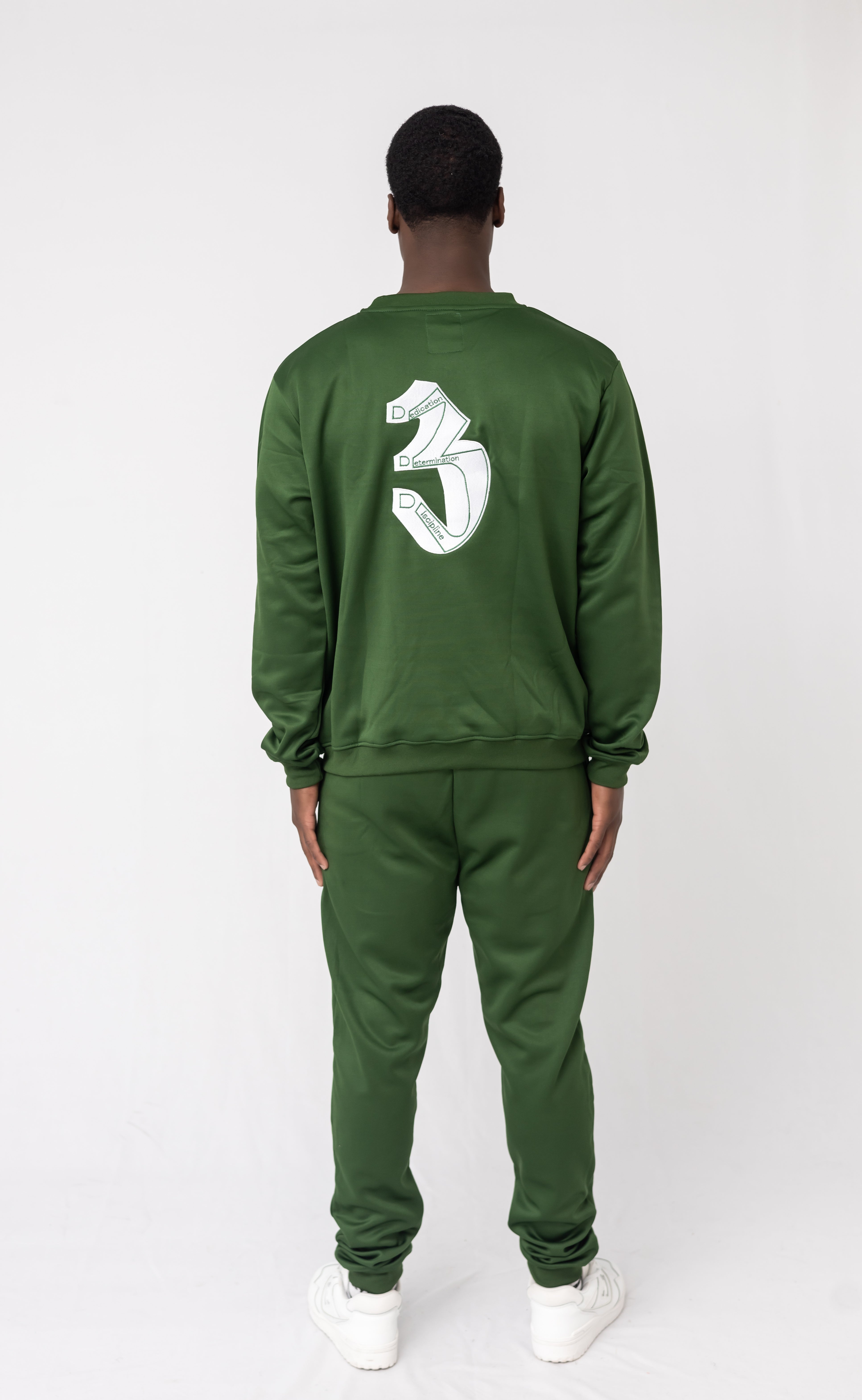 Forest Green Crewneck Suit
