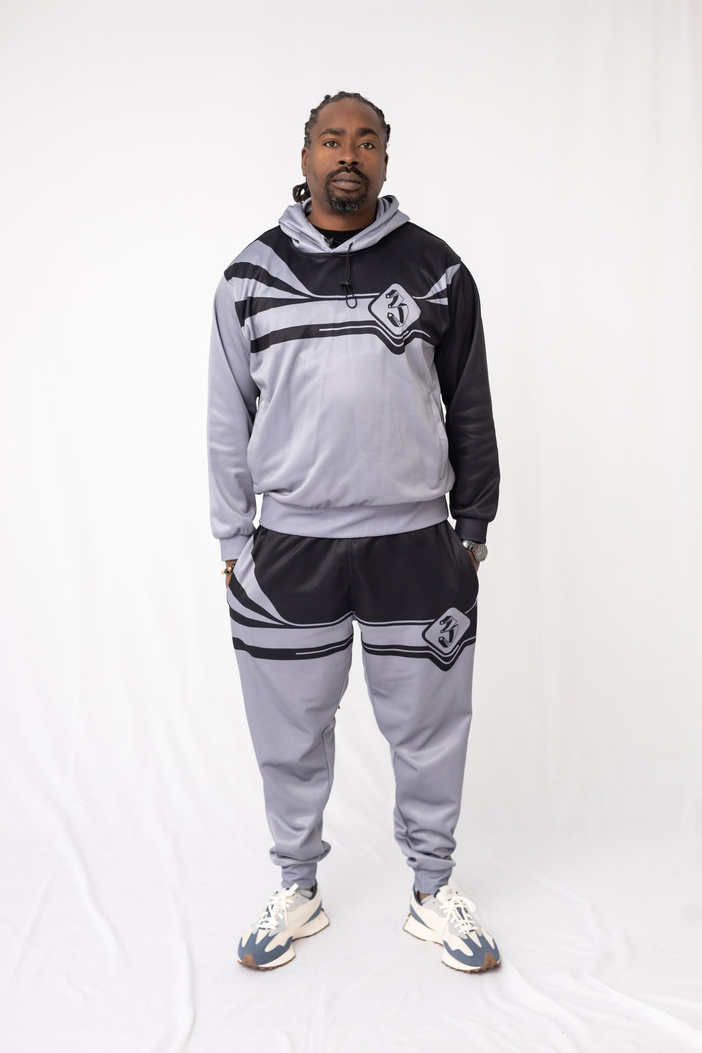Gray& Black Sublimation Tracksuit